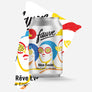 Etiquette illustrée par Alice Des de la craft bière Rêve Éveillé - Une New England IPA DDH par Fauve Craft Bière
