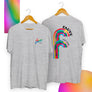 T-shirt Fauve Gris Chiné