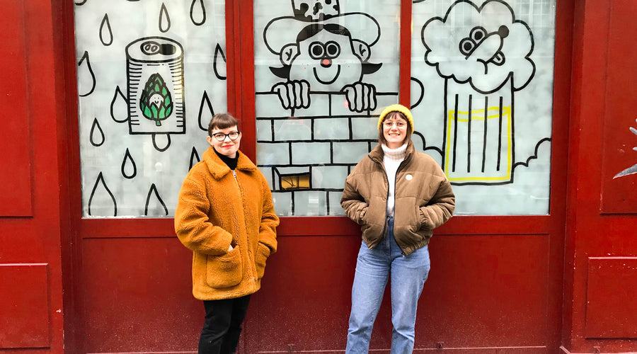 Une fresque de Groduk et Boucar sur la façade du futur bistrot !