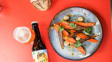 Recette des légendaires carottes rôties laquage bière-miso des Cuves de Fauve