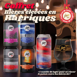 Coffret NOËL - Bières élevées en barriques - 5 refs + 1 verre Luettich (25cL)