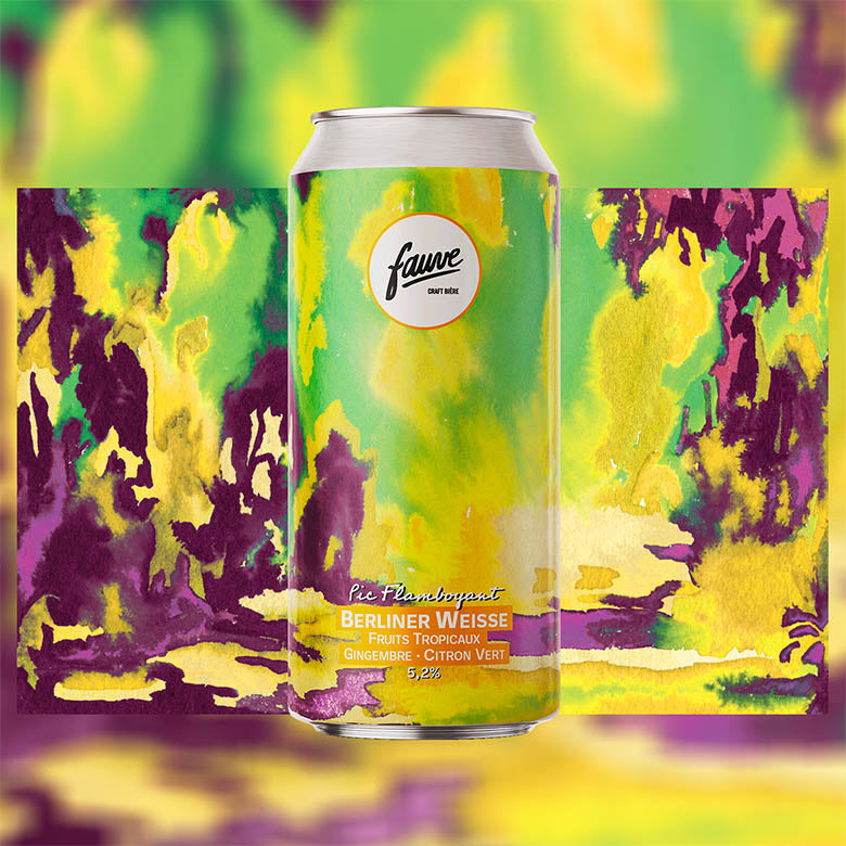 Pic Flamboyant - Berliner Weisse Fruits Tropicaux, Gingembre, Citron Vert - 44cL