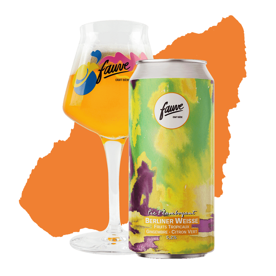 Pic Flamboyant - Berliner Weisse Fruits Tropicaux, Gingembre, Citron Vert - 44cL