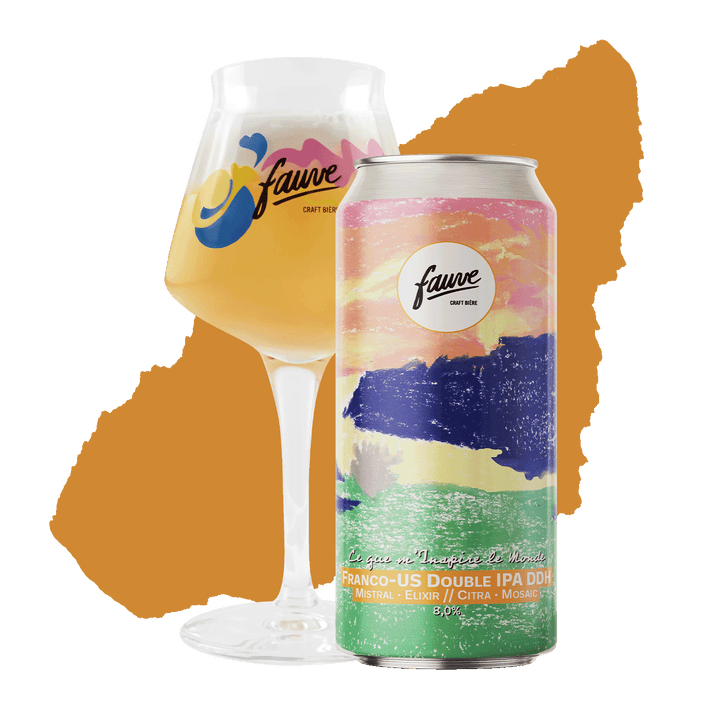 Ce que m'Inspire le Monde - Franco-US Double IPA DDH Mistral, Elixir, Citra, Mosaic - 44cL