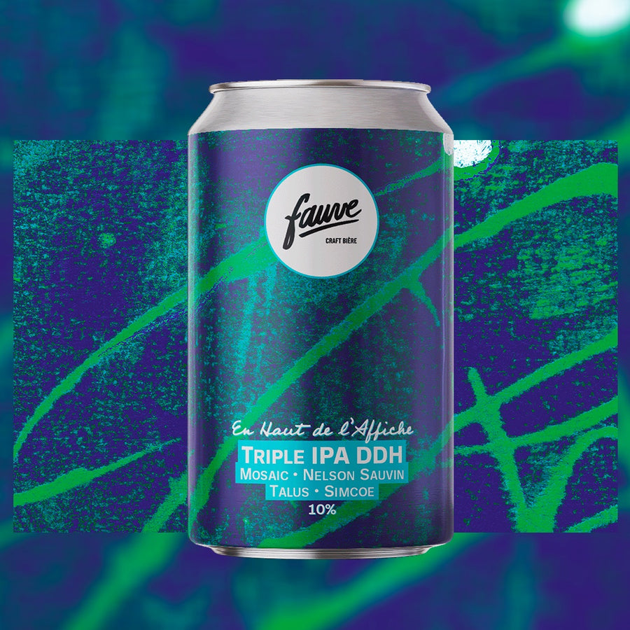 En Haut de l'Affiche - Triple IPA DDH Mosaic, Nelson Sauvin, Talus & Simcoe - 33cL