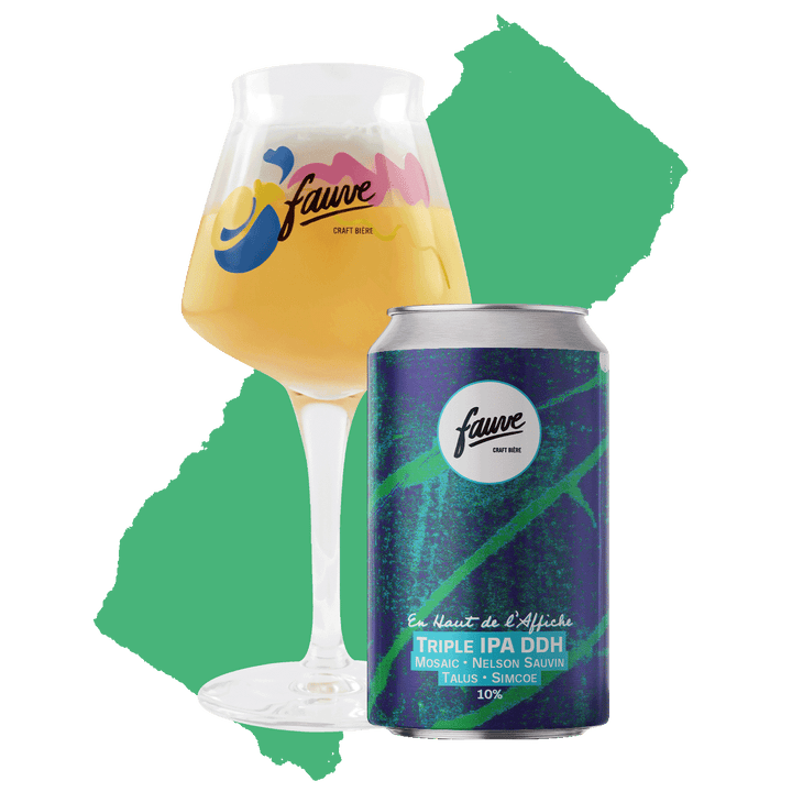 En Haut de l'Affiche - Triple IPA DDH Mosaic, Nelson Sauvin, Talus & Simcoe - 33cL