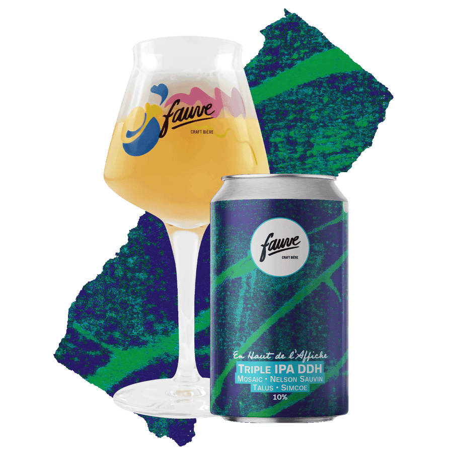 En Haut de l'Affiche - Triple IPA DDH Mosaic, Nelson Sauvin, Talus & Simcoe - 33cL