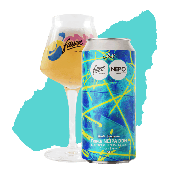 Haute Fréquence - Triple NEIPA DDH - Superdelic, Nelson Sauvin, Citra, Sabro - Collab' NEPO - 44cL
