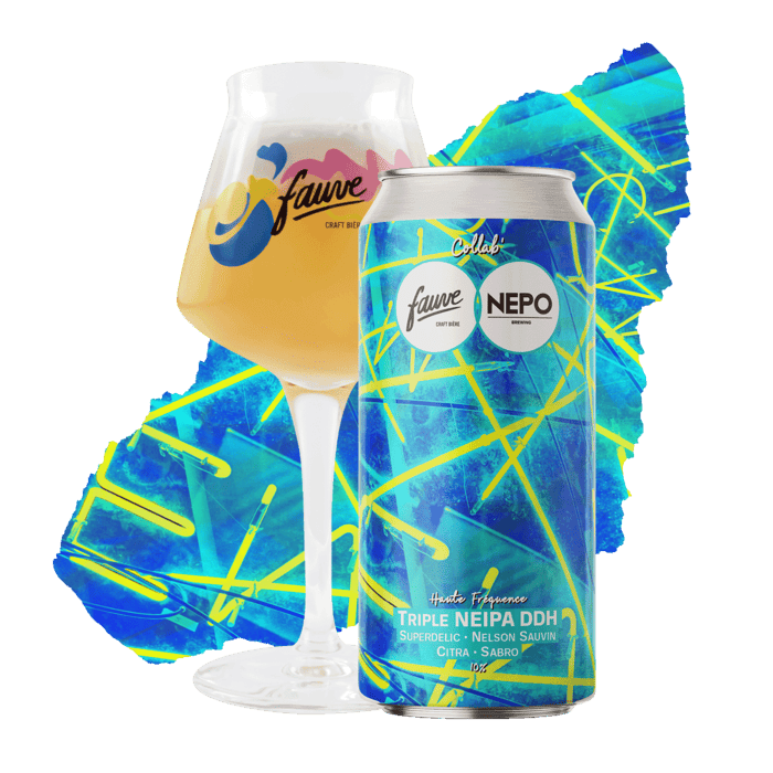 Haute Fréquence - Triple NEIPA DDH - Superdelic, Nelson Sauvin, Citra, Sabro - Collab' NEPO - 44cL