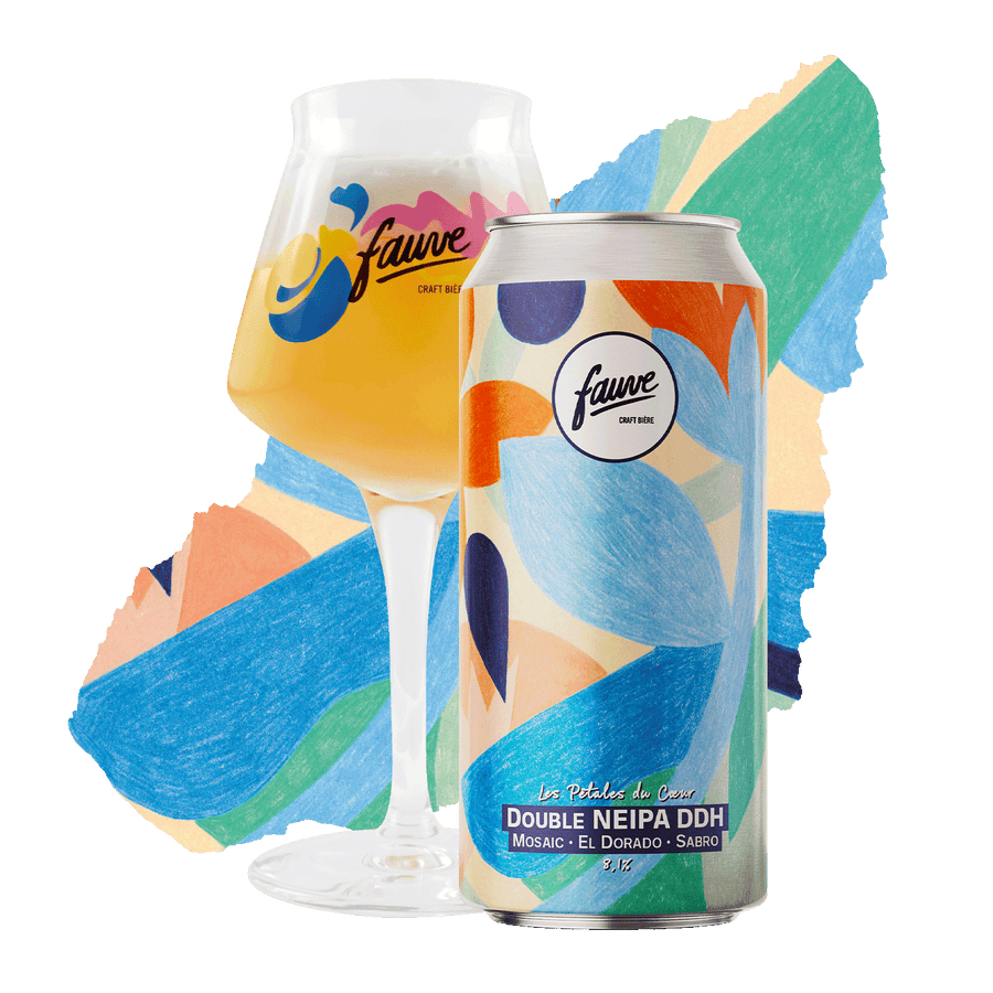 Les Pétales du Coeur - Double NEIPA DDH Mosaic, El Dorado, Sabro - 44cL