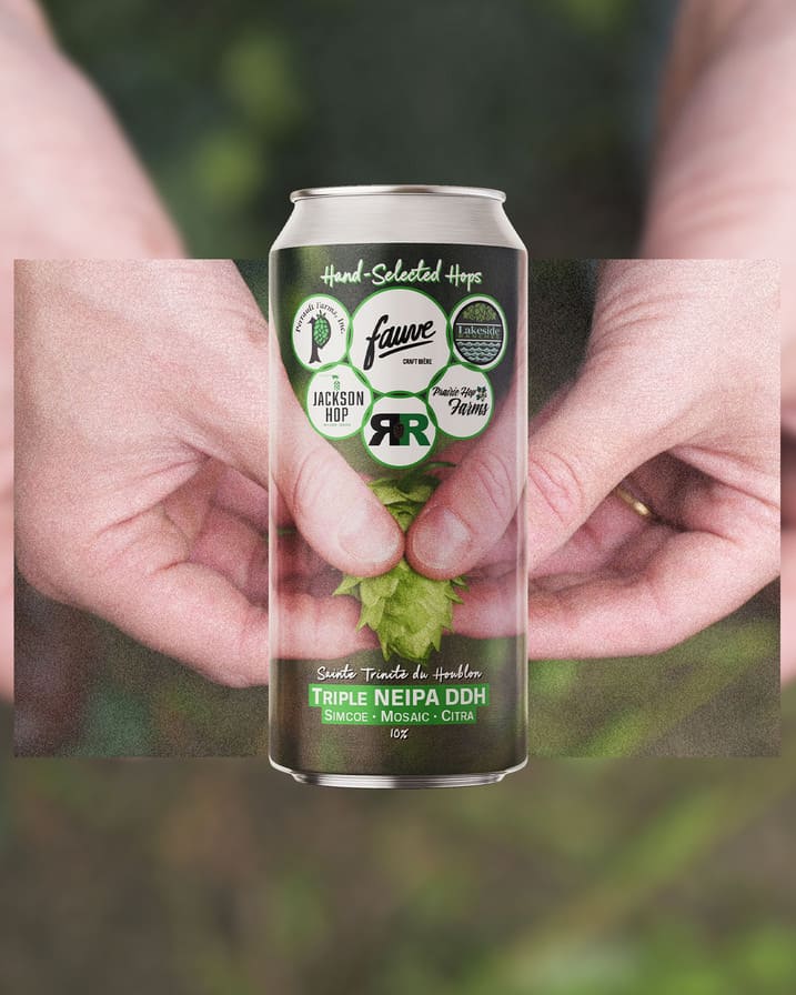 La Sainte Trinité du Houblon - Triple NEIPA DDH - Hand-Selected Single Hop Series - Simcoe, Mosaic et Citra - 44cL