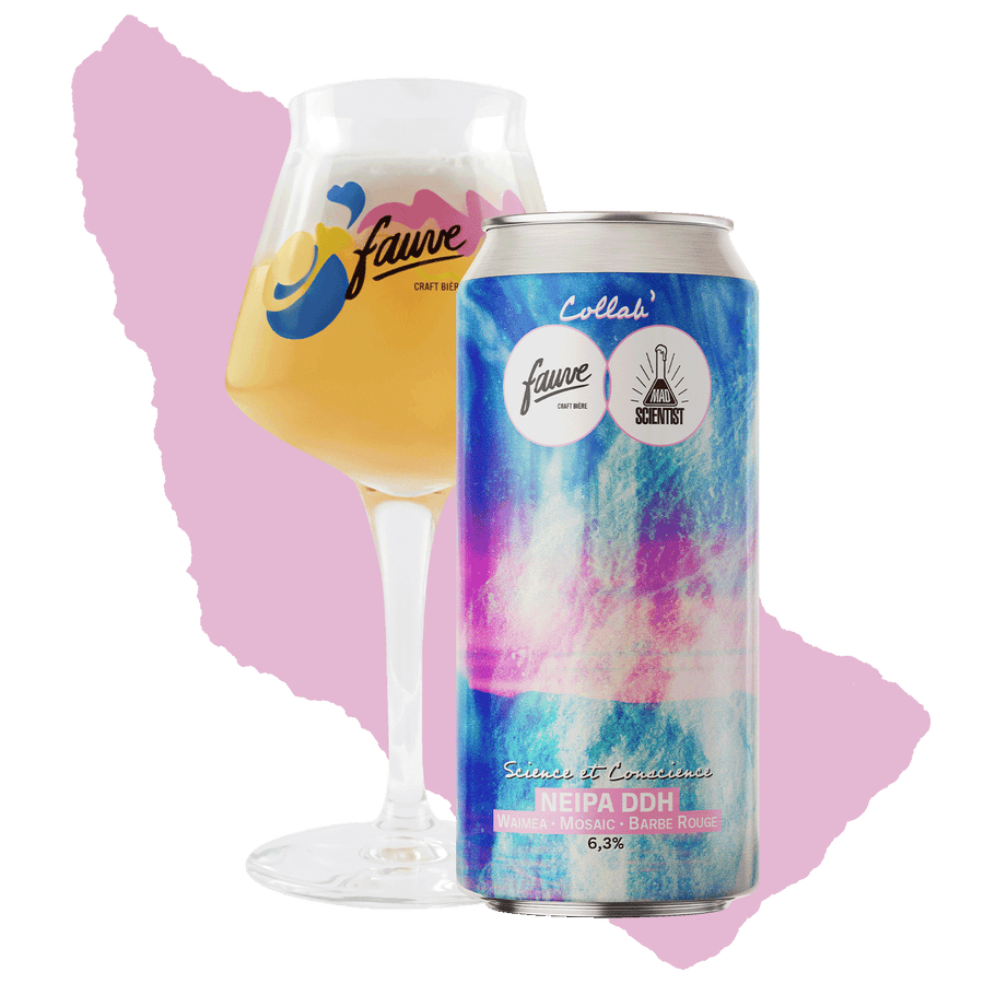 Science et Conscience - NEIPA DDH Waimea, Mosaic, Barbe Rouge - Collab Mad Scientist x Fauve - 44cL