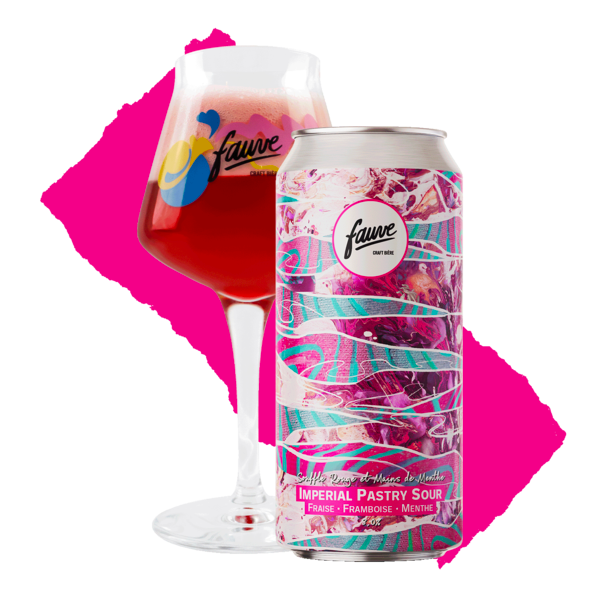 Souffle Rouge et Mains de Menthe - Imperial Pastry Sour - Fraise, Framboise, Menthe - 44cL
