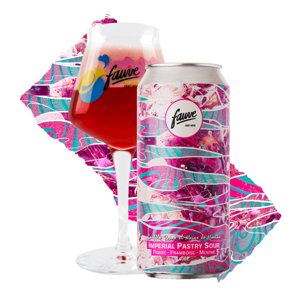 Souffle Rouge et Mains de Menthe - Imperial Pastry Sour - Fraise, Framboise, Menthe - 44cL
