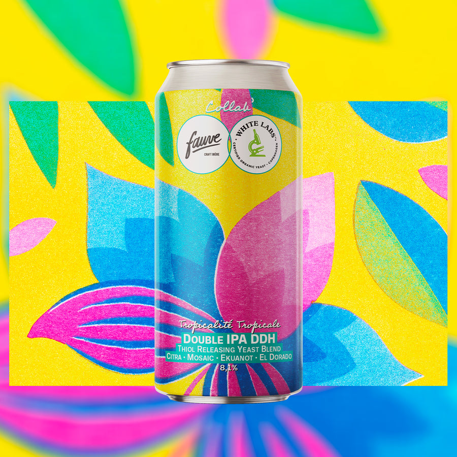 Tropicalité Tropicale - Double IPA DDH Tropicale Yeast Blend - Collab' White Labs - Citra, Mosaic, Ekuanot, El Dorado - 44cL