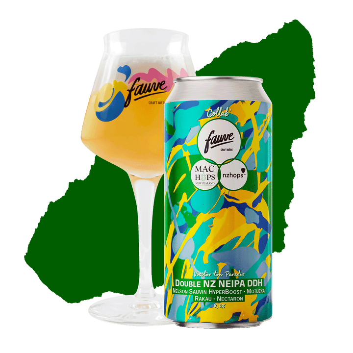 Visiter ton Paradis - Double NZ NEIPA DDH - Nelson Sauvin Hyperboost, Motueka, Rakau, Nectaron - 44cL