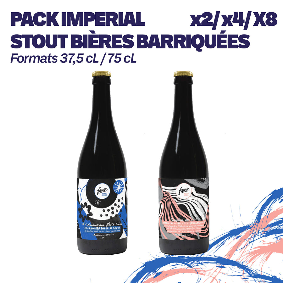 Pack Imperial Stout bières barriquées - 2 nouvelles refs