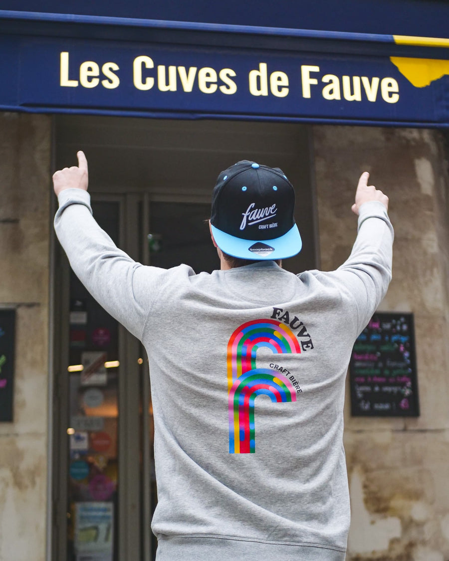 Sweat-shirt Fauve Gris Chiné
